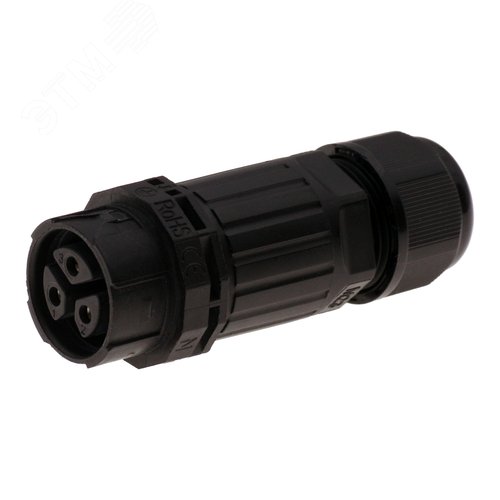 Изображение товара Розетка кабельная 16A/450V/1P+N+E/IP68/D9-12 мм, безвинтовые контакты (реализуется с ответной частью CAWP23-M) (шт)