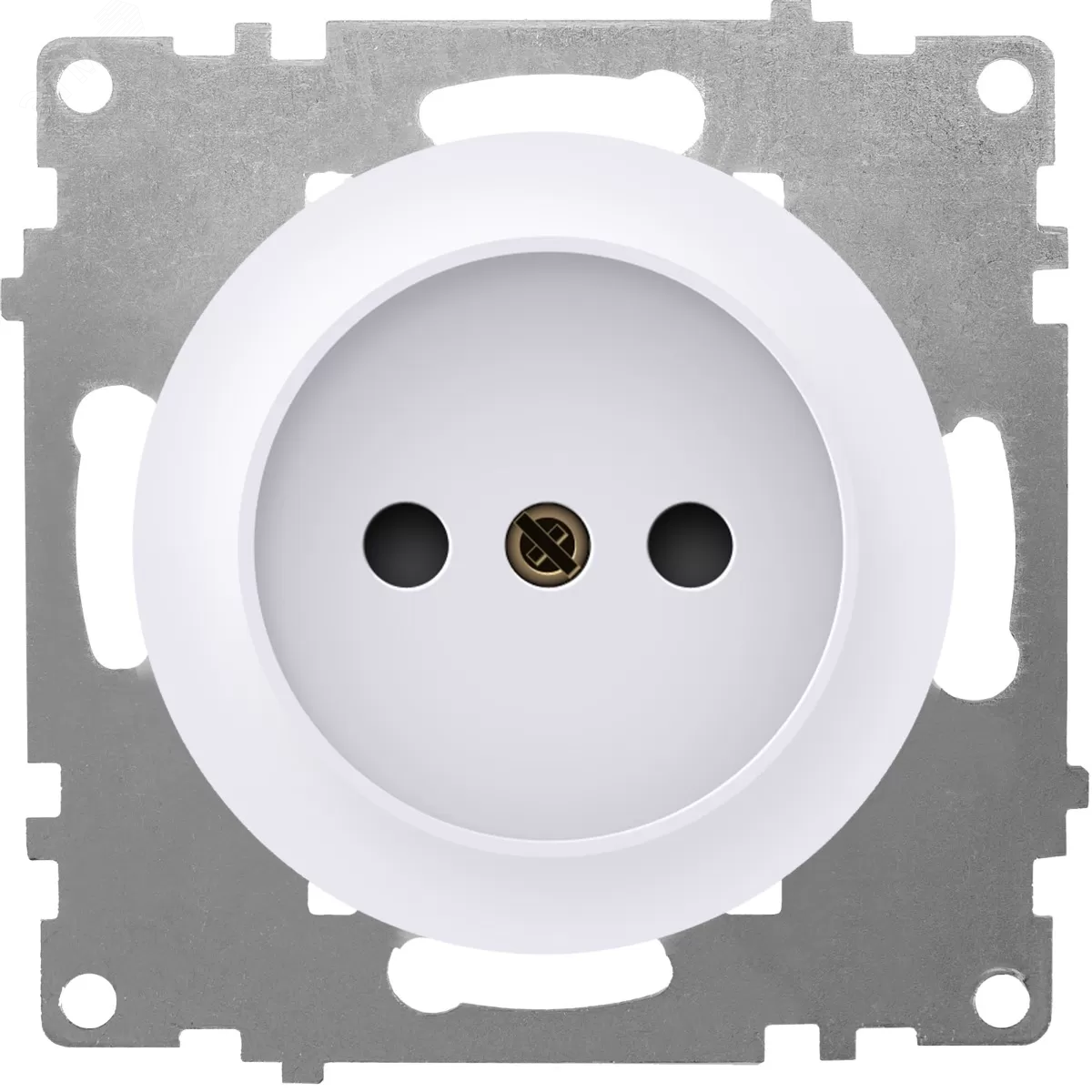 Изображение товара Розетка без заземления серия Florence, винтовые контакты, белый цвет