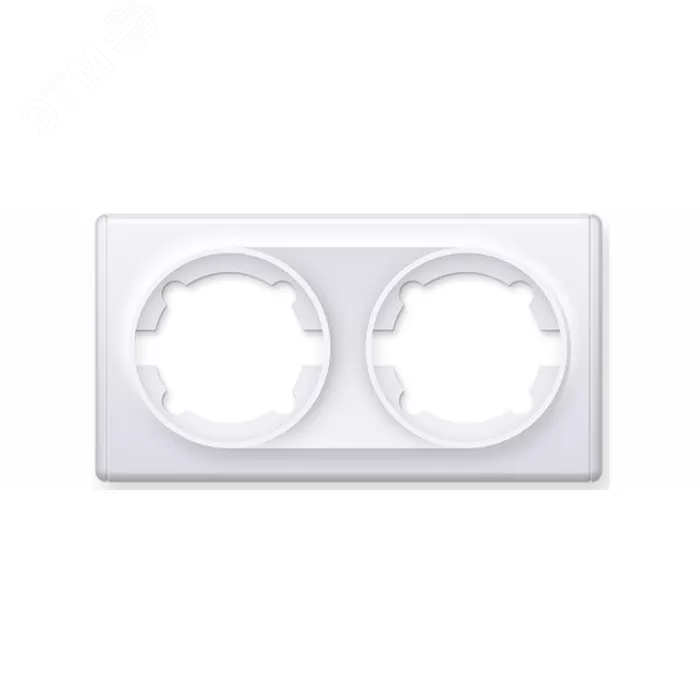 Изображение товара Рамка двойная белая серия Florence 2 поста 88.54 рублей