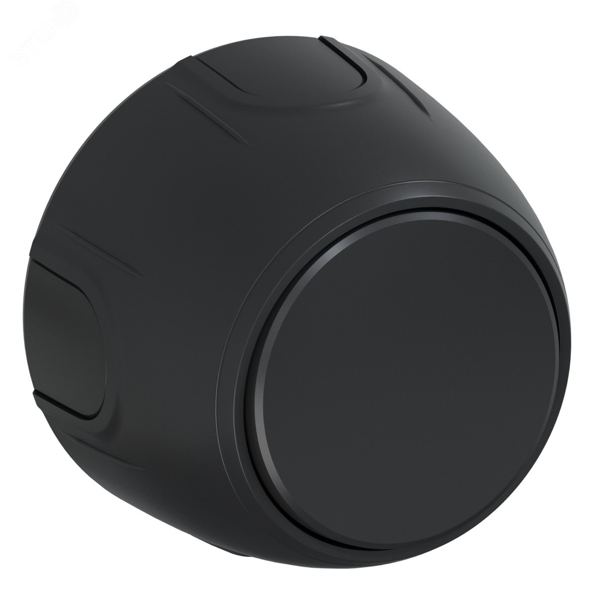 Изображение товара Выключатель одинарный Rotondo черный 220 В 10 А накладной секретный монтаж