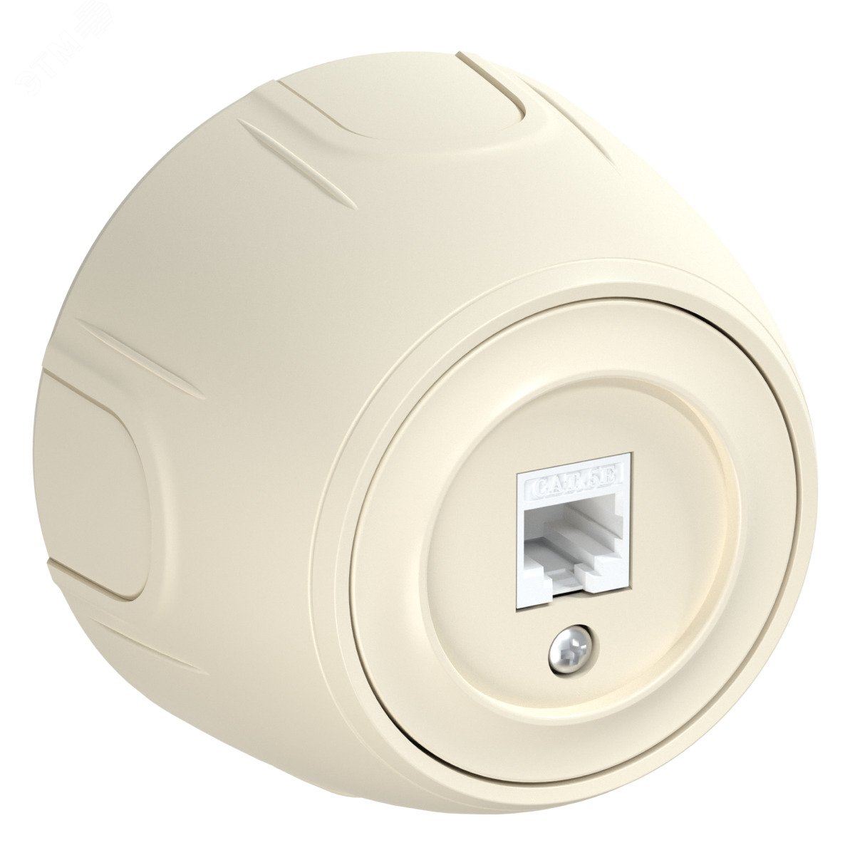 Изображение товара Розетка компьютерная Rotondo RJ45 кат 5e накладная бежевый