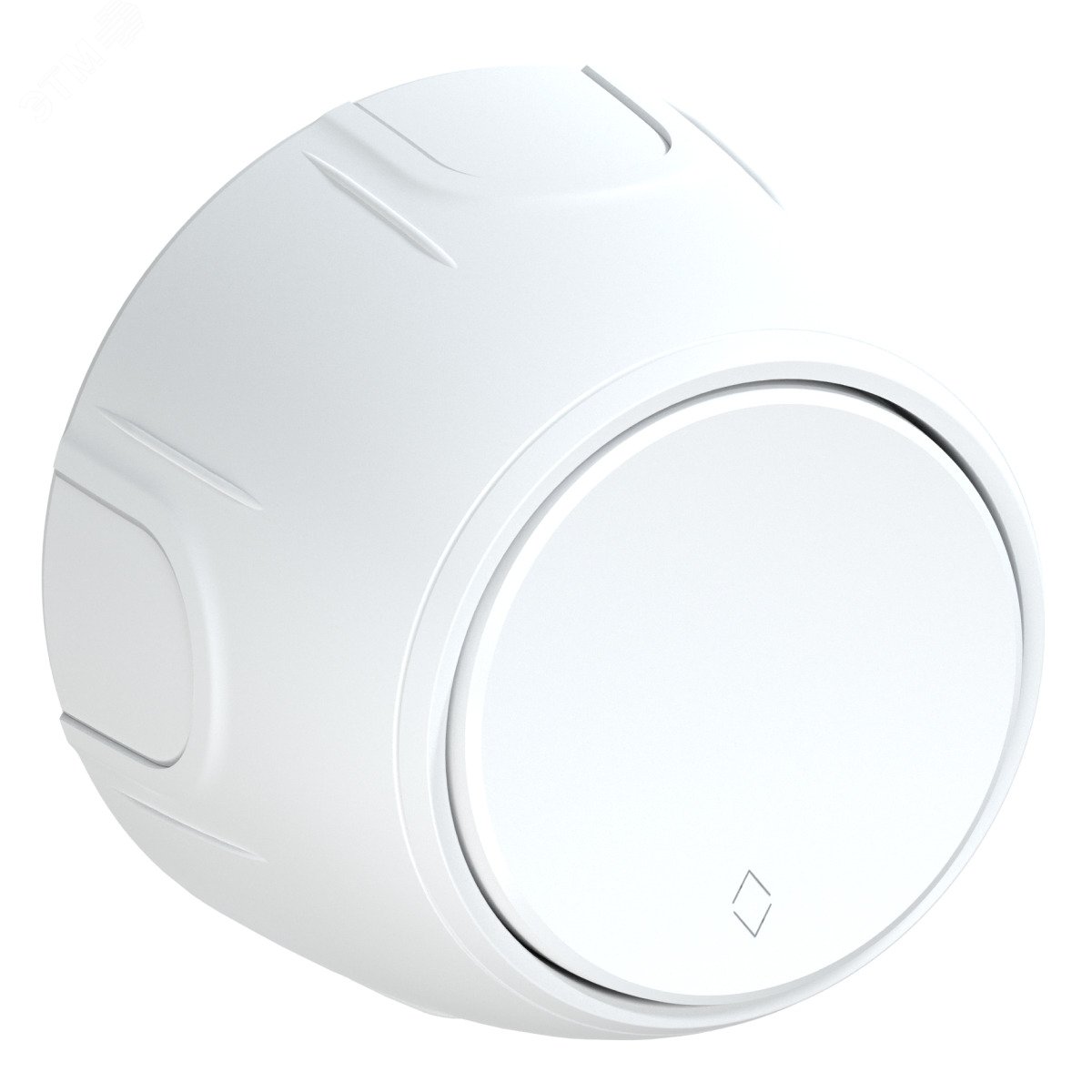 Изображение товара Переключатель одинарный Rotondo белый для внутренней проводки