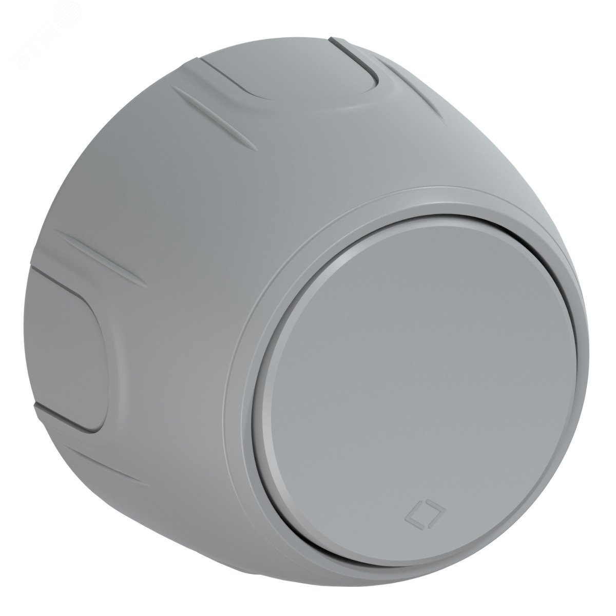 Изображение товара Выключатель перекрестный одноклавишный Rotondo серого цвета