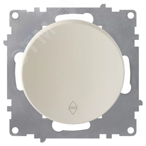 Изображение товара Переключатель одинарный, цвет бежевый (серия Florence) (шт)