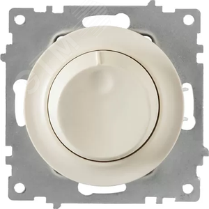 Изображение товара Светорегулятор 600 W для ламп накаливания и галогенных ламп, цвет бежевый (серия Florence) (шт)