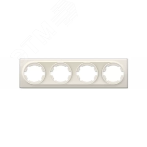 Изображение товара Рамка на 4 прибора, цвет бежевый (серия Florence) (шт)
