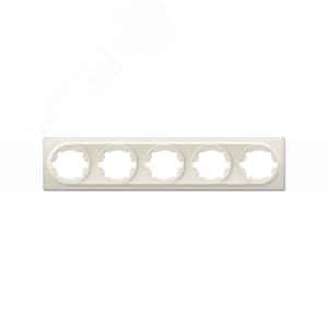 Изображение товара Рамка на 5 приборов, цвет бежевый (серия Florence) (шт)