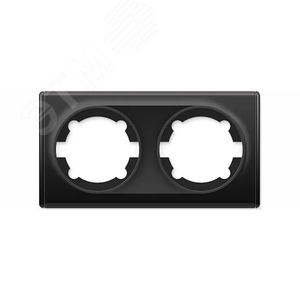 Изображение товара Рамка двойная, цвет чёрный (серия Florence) (шт)