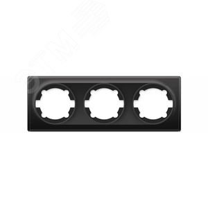 Изображение товара Рамка тройная, цвет чёрный (серия Florence) (шт)