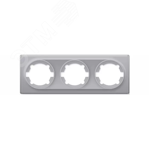 Рамка тройная, цвет серый (серия Florence) 2172853 OneKeyElectro