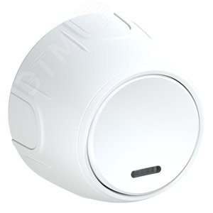 Изображение товара Выключатель одинарный Rotondo с подсветкой, цвет белый (шт)