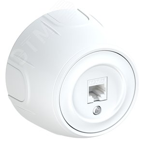 Изображение товара Розетка компьютерная 1xRJ45 кат.5e Rotondo, цвет белый (шт)