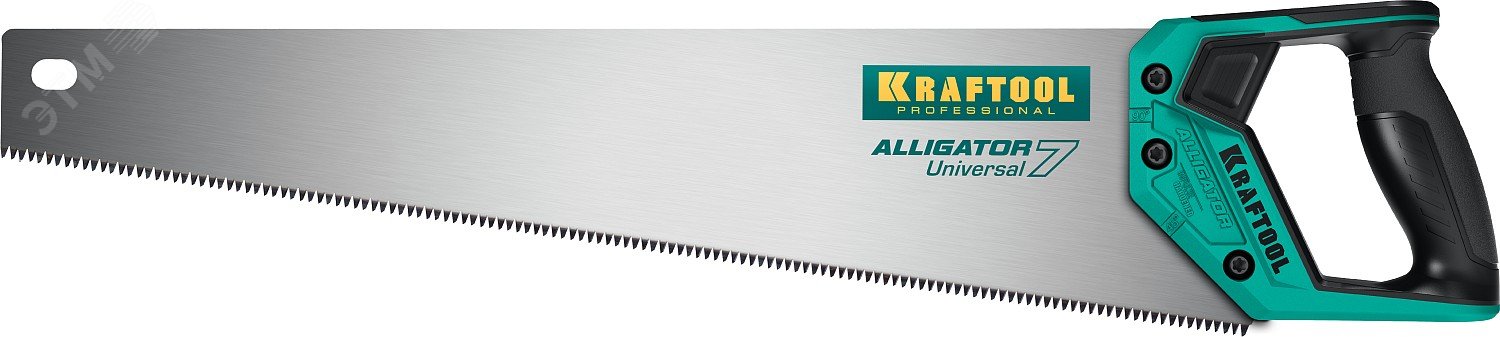 Ножовка универсальная ''Alligator Universal 7'', 500 мм, 7 TPI 3D зуб 15004-50_z01 KRAFTOOL - превью