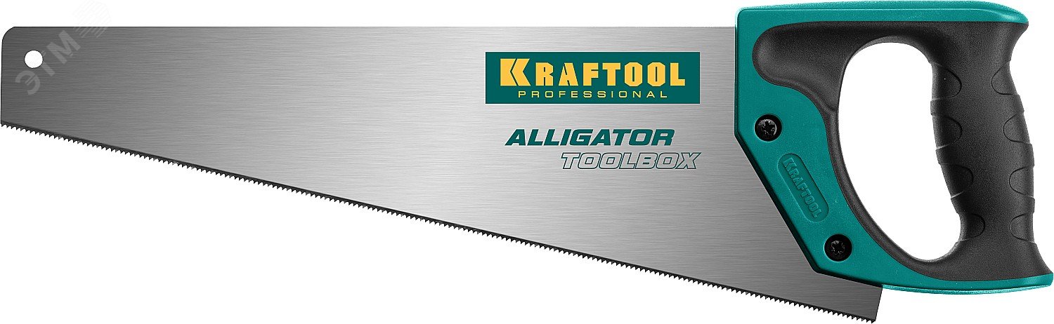 Изображение товара Ножовка (пила) ''Alligator TOOLBOX 13'' 350 мм, 13 TPI, специальный зуб, компактная, точный рез всех видов материалов (шт)