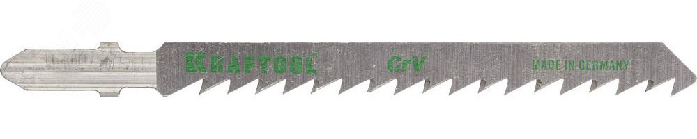 Изображение товара Полотна , T101D, для эл/лобзика, Cr-V, по дереву, ДСП, ДВП, чистый рез, EU-хвост., шаг 4мм, 75мм, 5шт (набор)