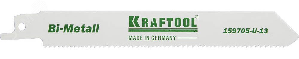 Изображение товара Полотно ''INDUSTRIE QUALITAT'', S922VF, для эл/ножовки, Bi-Metall, по металлу, дереву, шаг 1,8-2,5мм, 130мм (шт)