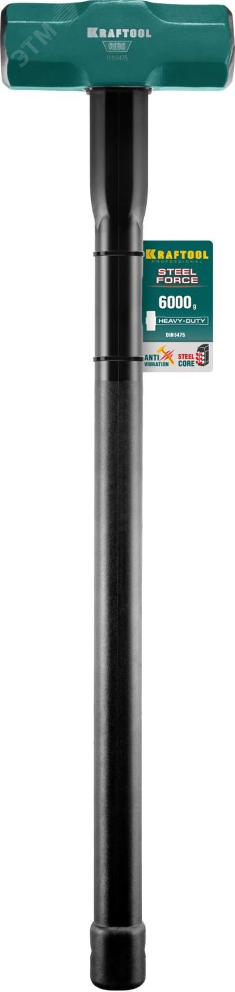 Кувалда со стальной удлинённой обрезиненной рукояткой STEEL FORCE 6 кг 2009-6 KRAFTOOL - превью 2