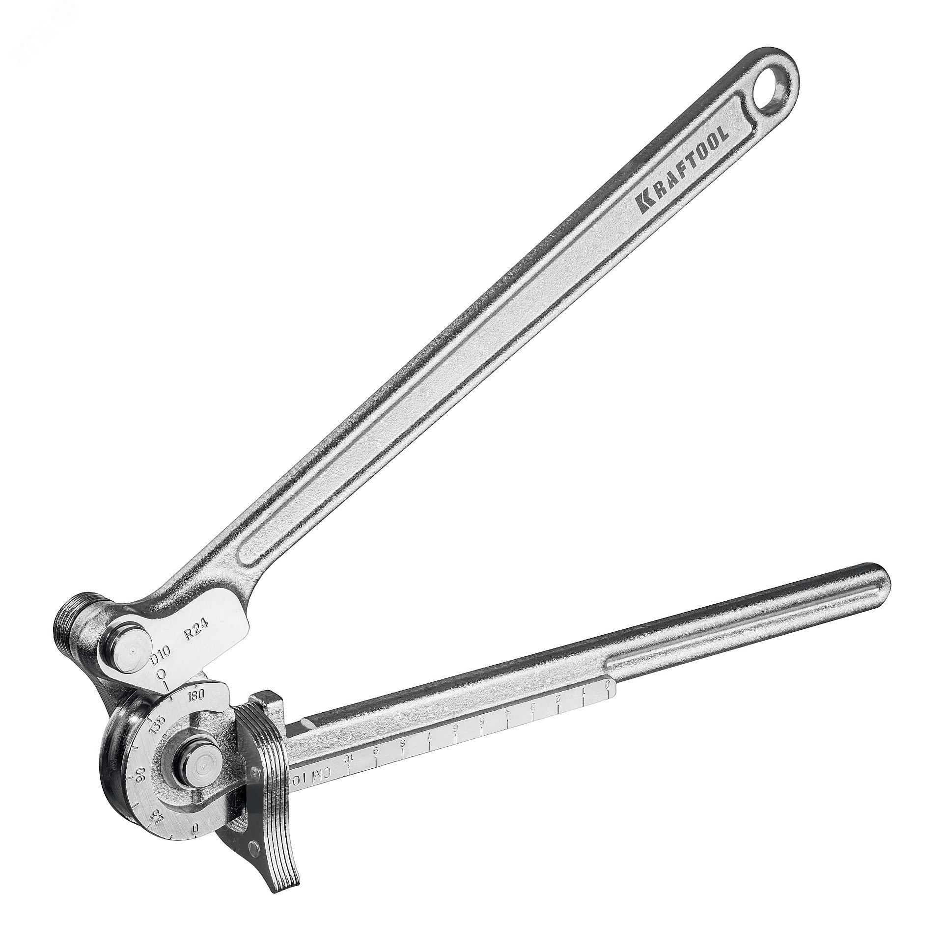 Изображение товара Трубогиб для нержавеющей стали, кованый рычажный для труб диаметром 10 мм (набор)