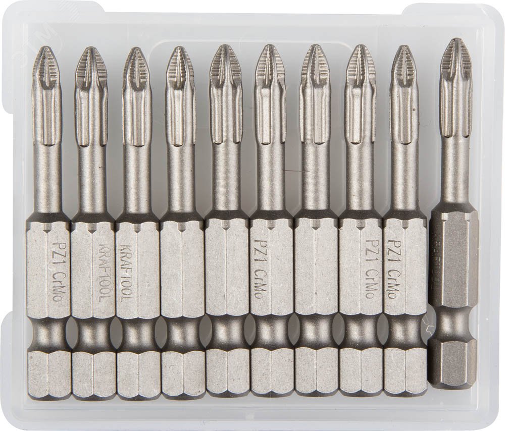 Изображение товара Кованые торсионные биты X-Drive PZ1 50 мм набор профессиональный