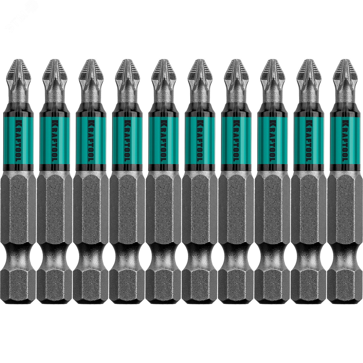 Изображение товара Кованые биты Optimum Line PZ2 50 мм 10 шт профессиональные сменные насадки