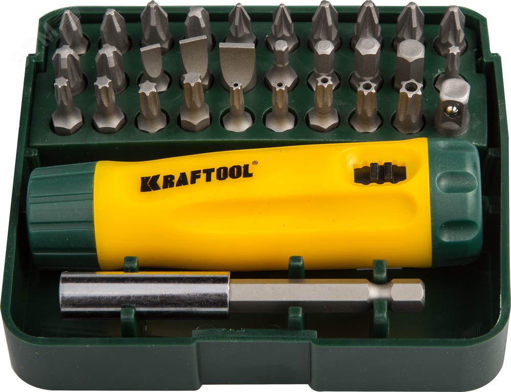 Изображение товара Реверсивная отвертка Mini-Box-32 с насадками KRAFTOOL