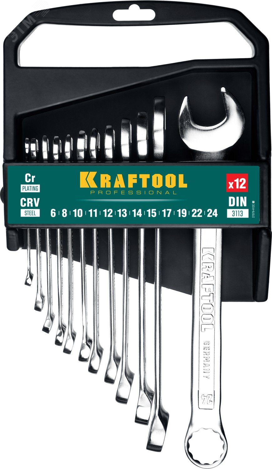 Набор комбинированных гаечных ключей 12 шт, 6 - 24 мм 27079-H12C_z01 KRAFTOOL - превью 2