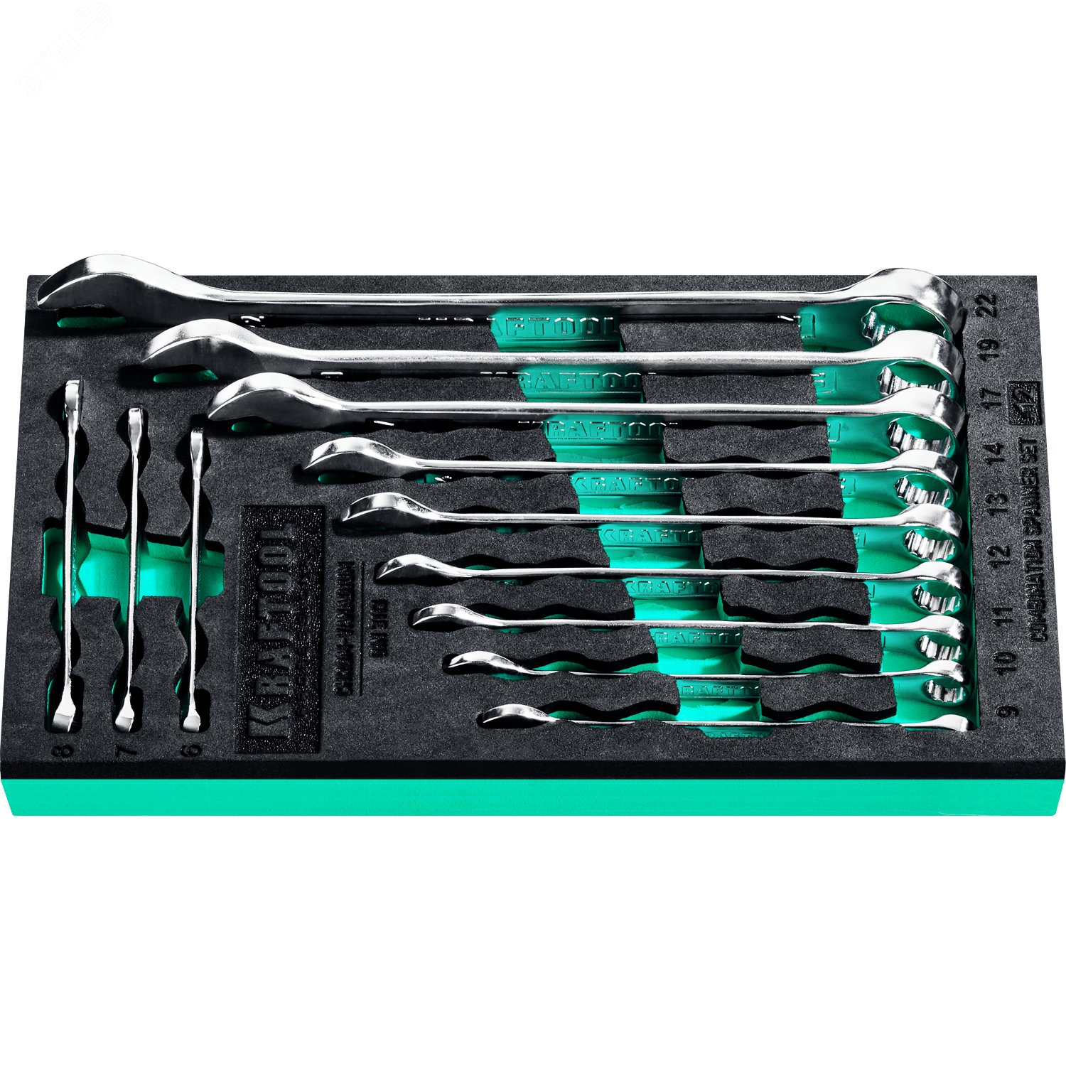 Изображение товара Набор комбинированных гаечных ключей 12 шт 6-22 мм профессиональный инструмент