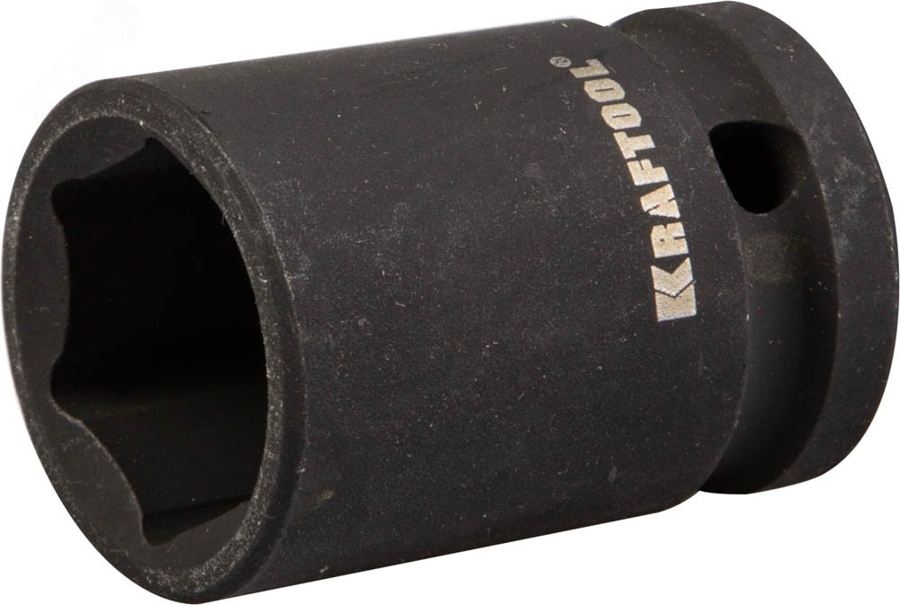 Изображение товара Головка торцевая ''INDUSTRIE QUALITAT'' ударная (1/2''), FLANK, Cr-Mo, фосфатированная, 17 мм (шт)