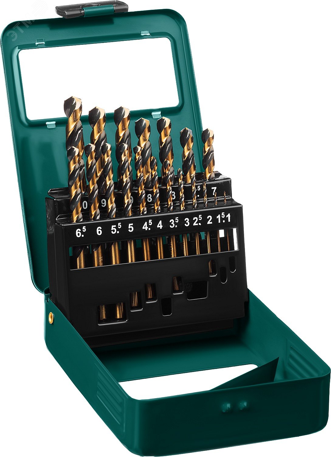 Изображение товара Набор сверл по металлу COBALT 19шт 1-10 мм HSS-Co Сталь М42 KRAFTOOL