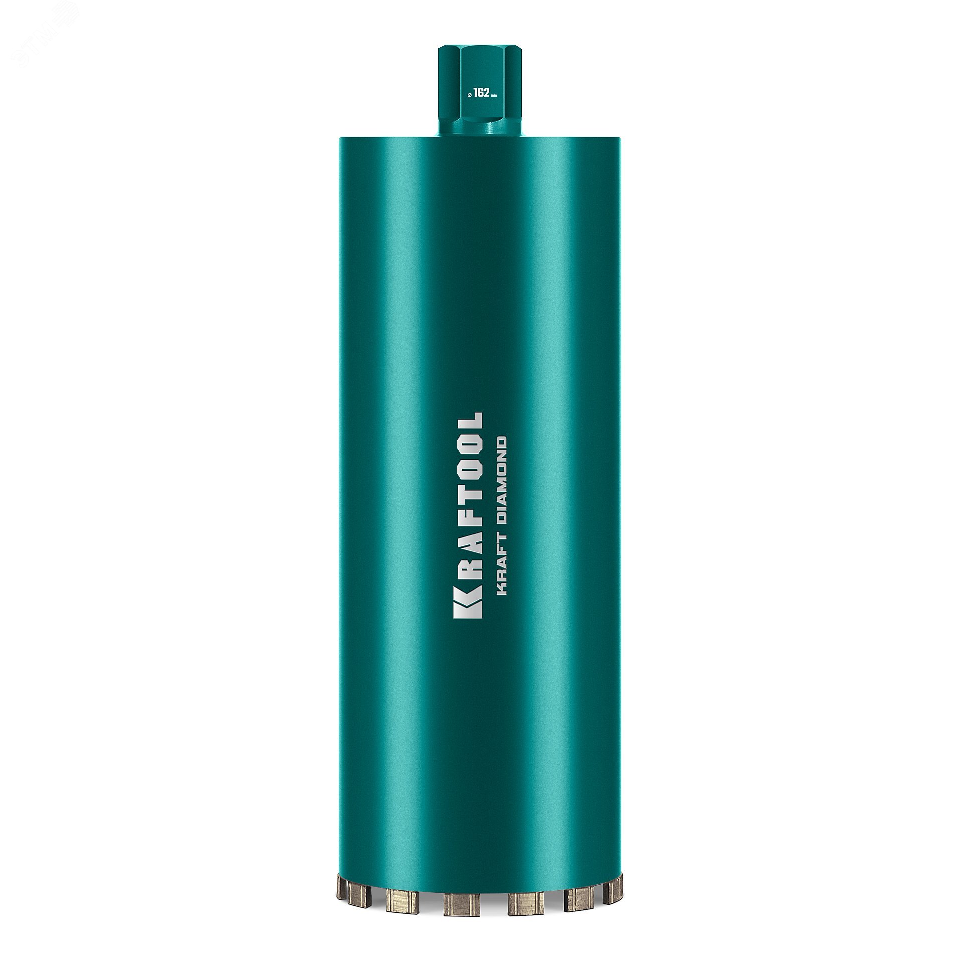 Изображение товара "Коронка алмазная по железобетону DIAMOND 162 мм, 450 мм, 1 1/4"", лазерная сварка сегментов" (шт)