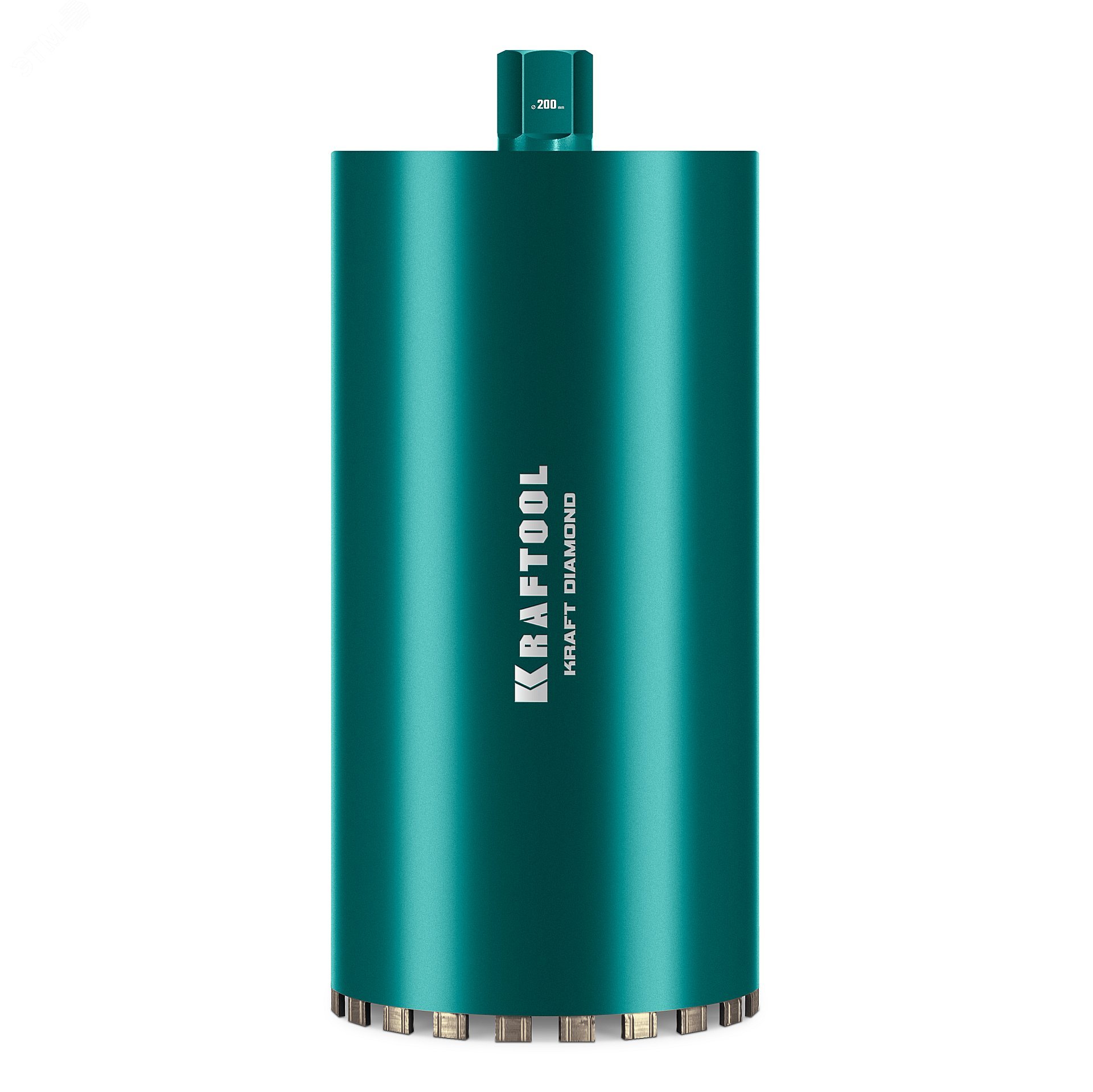 Изображение товара "Коронка алмазная по железобетону DIAMOND 200 мм, 450 мм, 1 1/4"", лазерная сварка сегментов" (шт)