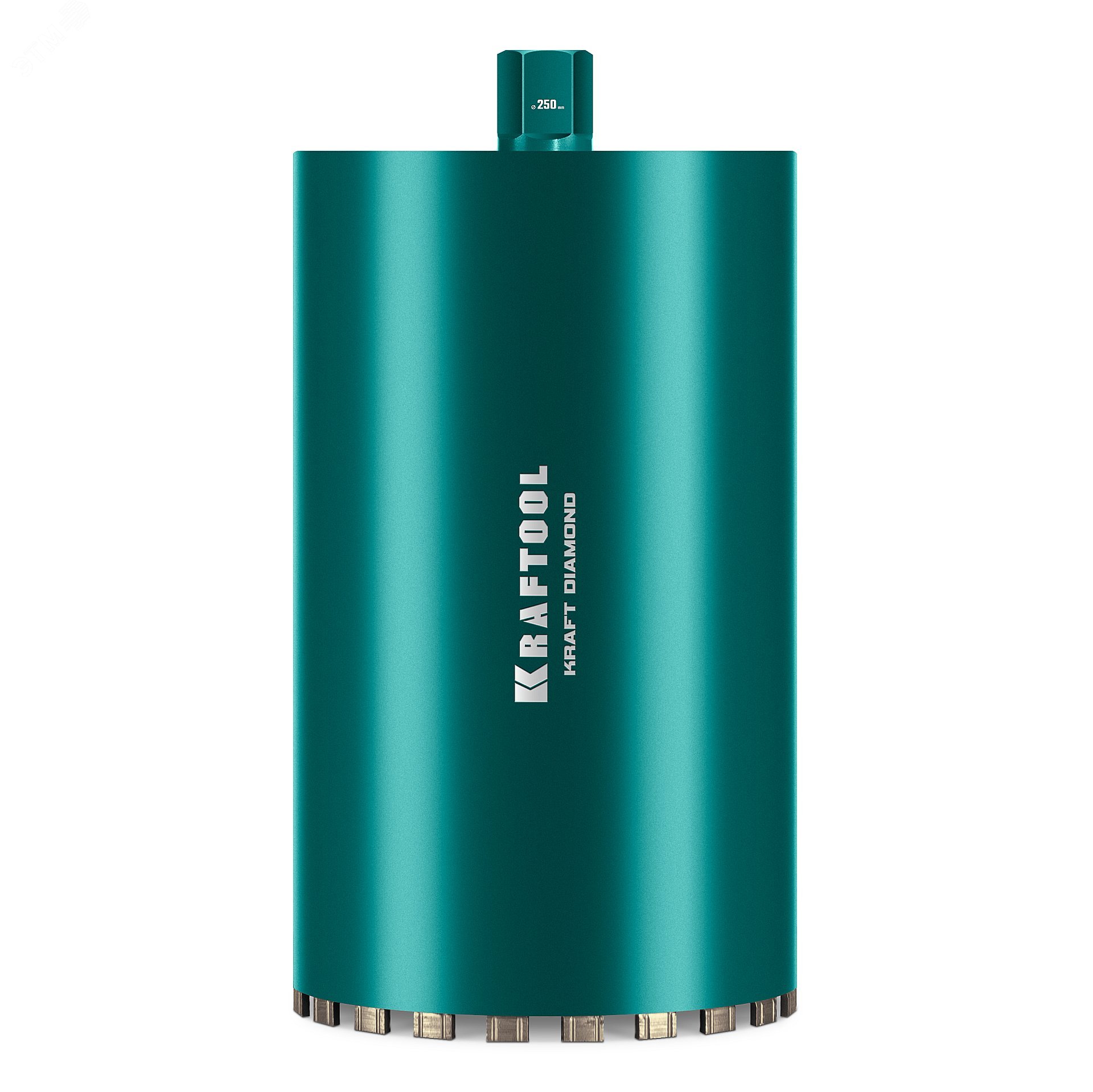 Изображение товара "Коронка алмазная по железобетону DIAMOND 250 мм, 450 мм, 1 1/4"", лазерная сварка сегментов" (шт)