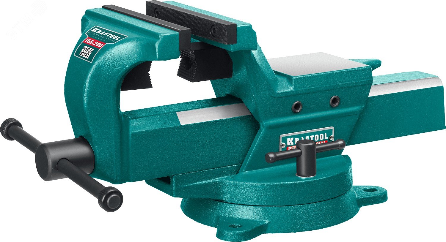 Изображение товара Кованые стальные слесарные тиски FORGE-155/200 с регулировкой люфта