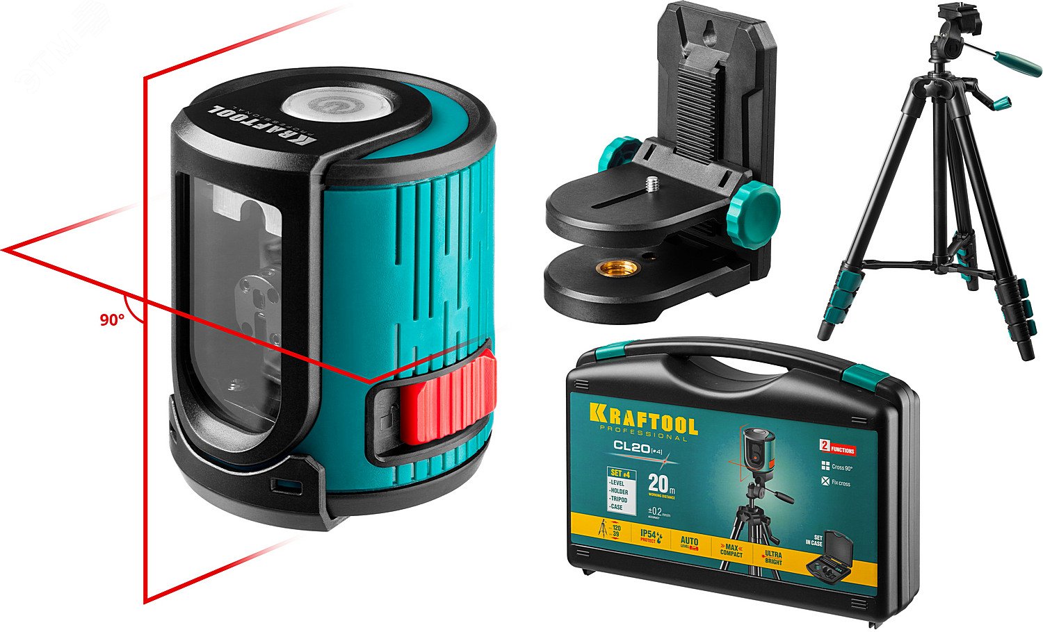 Изображение товара Лазерный нивелир KRAFTOOL CL 20 #4 для точных измерений