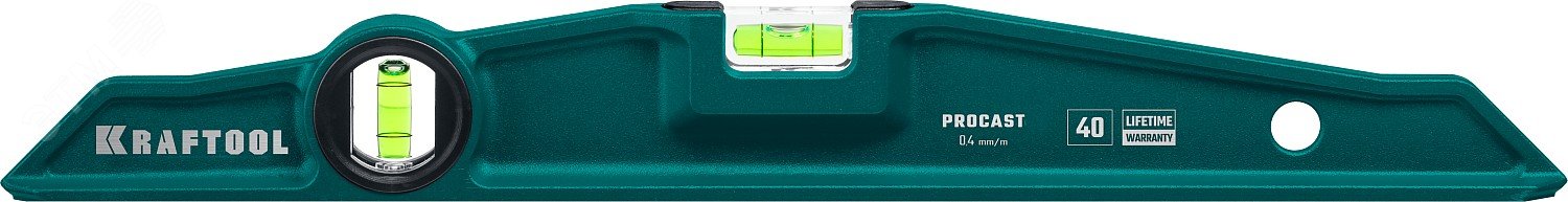 Изображение товара Литой уровень 400 мм PROCAST с высокоточными глазками