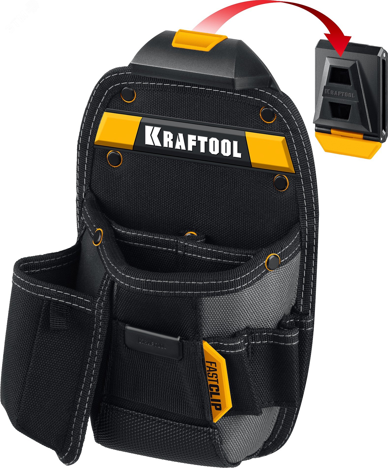 Изображение товара Универсальная поясная сумка KRAFTOOL KP-8 с крепежом