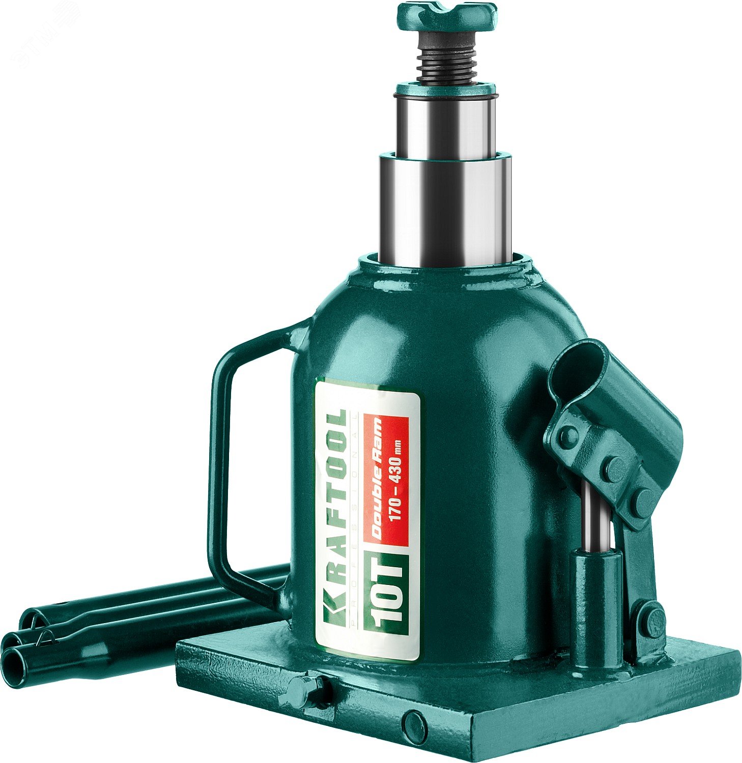 Изображение товара Двухштоковый бутылочный домкрат с увеличенным подъемом DOUBLE RAM 10т 170-430мм (шт)