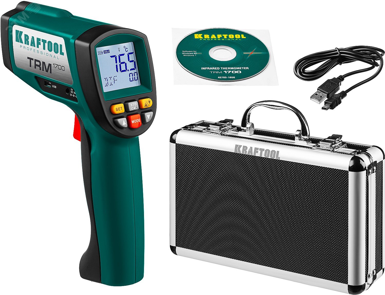 Изображение товара Пирометр инфракрасный, -30°С +1650°С, TRM-1700 (шт)