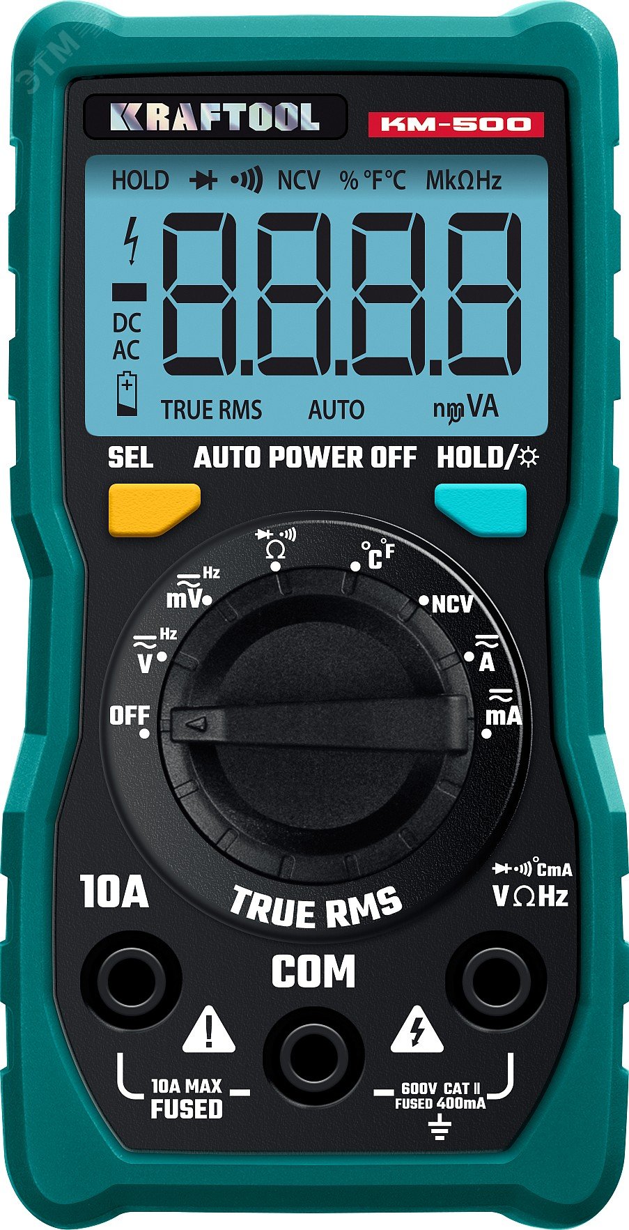 Изображение товара Цифровой мультиметр KM-500 KRAFTOOL с функциями измерения и прозвонки