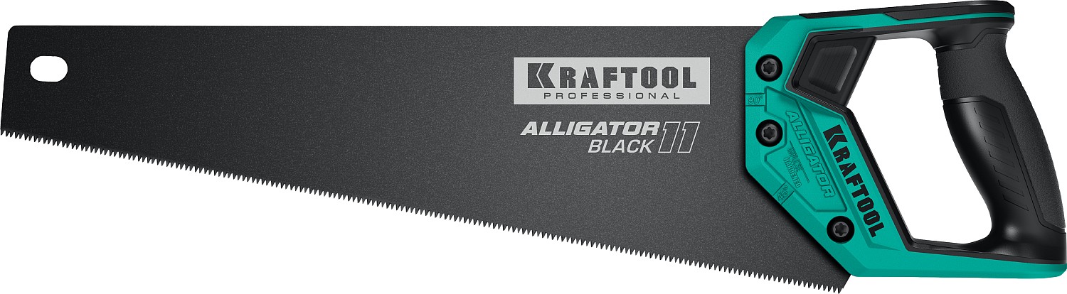 Ножовка для точного реза ''Alligator BLACK 11'', 400 мм, 11 TPI 3D зуб