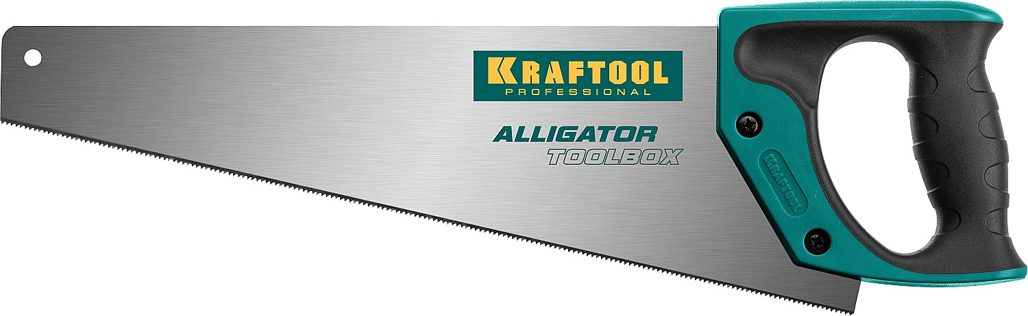 Ножовка (пила) ''Alligator TOOLBOX 13'' 350 мм, 13 TPI, специальный зуб, компактная, точный рез всех видов материалов