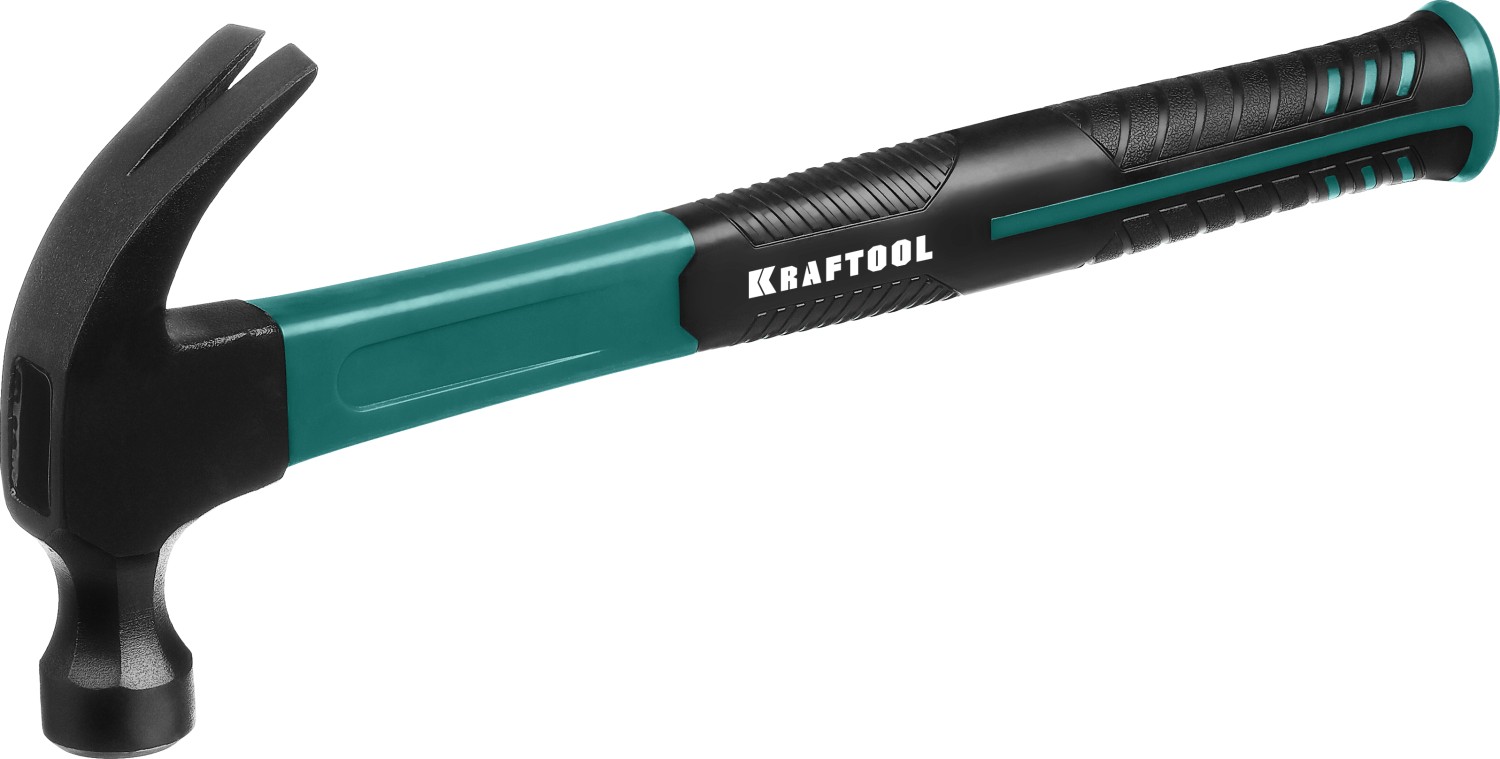 Столярный молоток-гвоздодёр Fiberglass 560 г