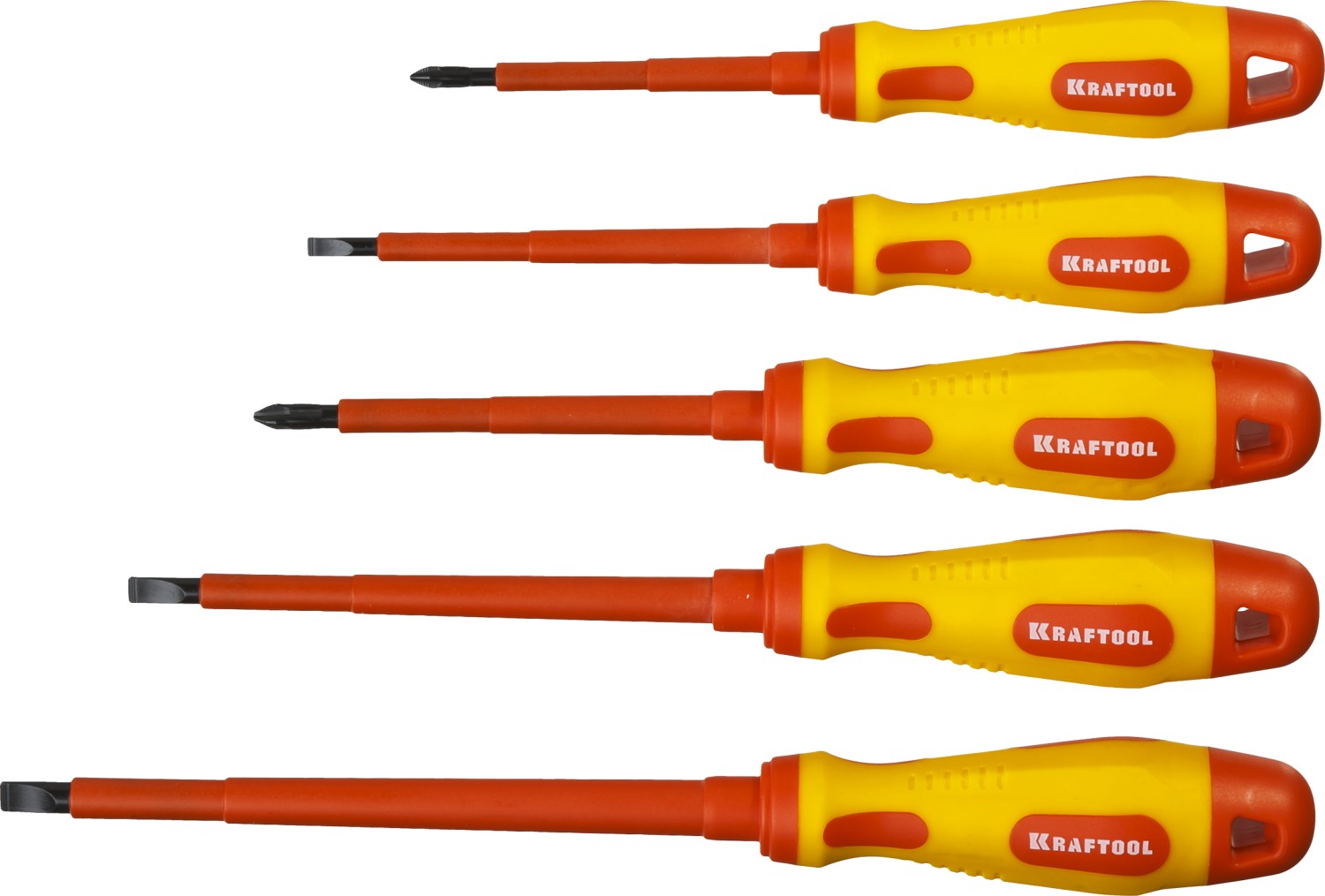 Набор отверток ''Х-Drive ELECTRO'', Cr-Mo-V сталь, SL: 2.5, 4, 5.5, 6.5, PH: № 1, № 2, 6 предм