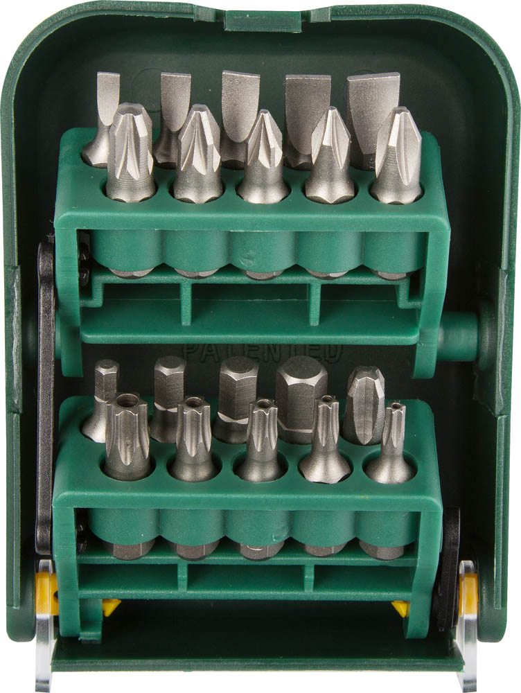 Набор бит ''EXPERT'', , в мобильном бит-боксе с клипсой, Cr-V, 25мм, 21 предмет