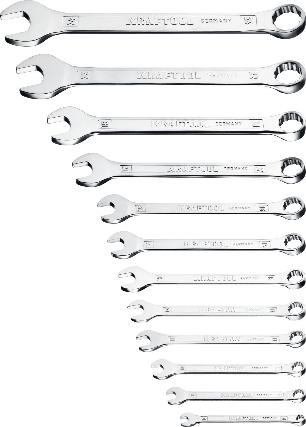 Набор комбинированных гаечных ключей 12 шт, 6 - 24 мм