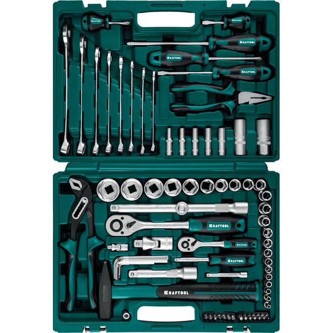 Набор инструмента универсальный EXTREM-76, 76 предм., (1/2''+3/8''+1/4'')