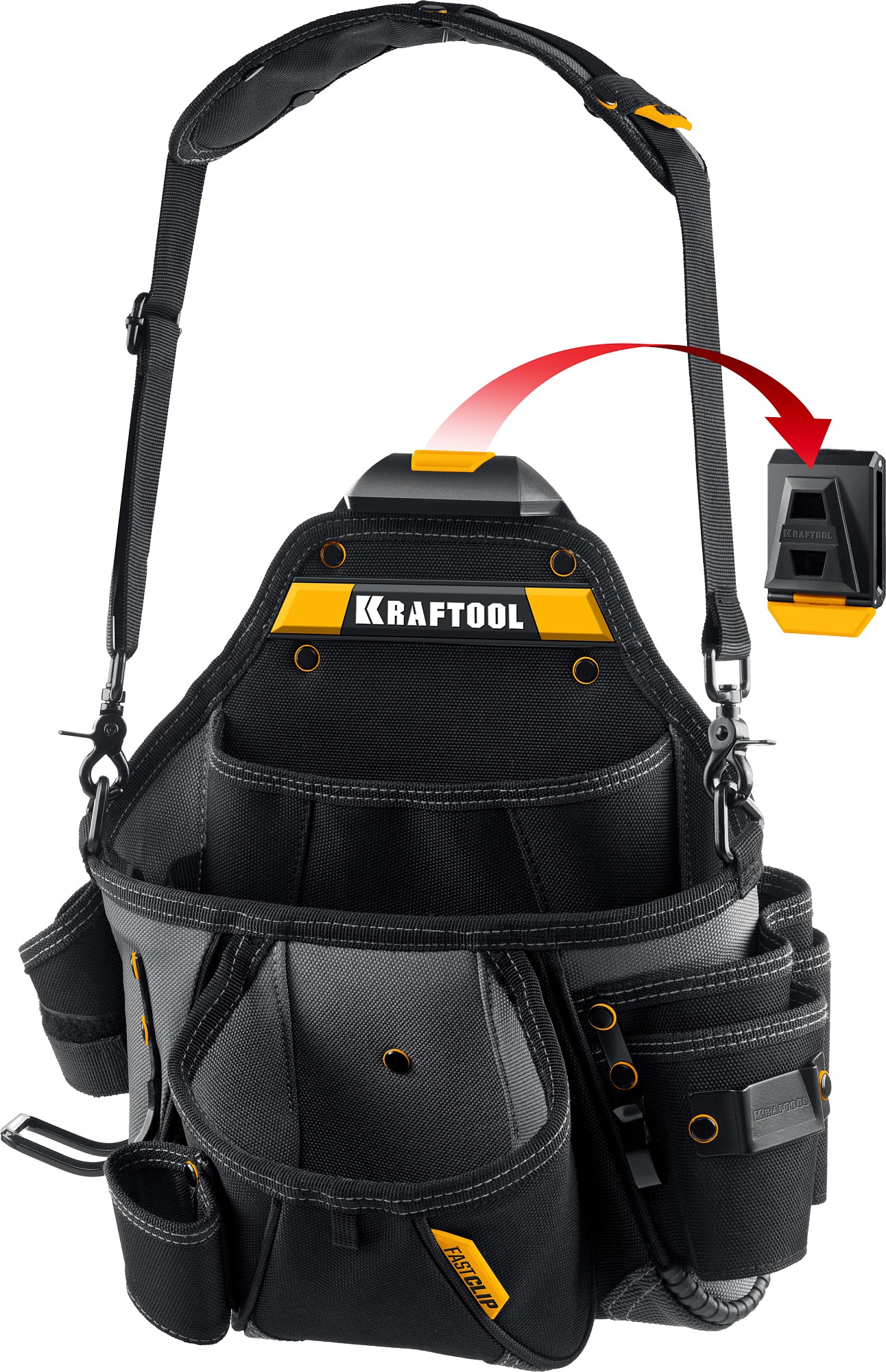 Поясная сумка сантехника KPB-20 с системой быстрого крепления