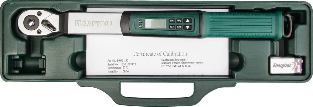 Электронный динамометрический ключ ''DIGITAL'' 3/8'', 10 - 135 Нм