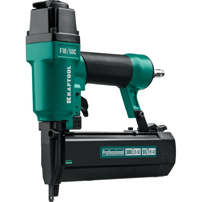 Пневматический нейлер-степлер (гвозде/скобозабиватель) 2-в-1 F18/50C, скобы тип 55 (16-30мм) / 300 (10-50мм)