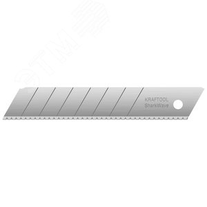 Изображение товара Лезвия сегментированные серрейторные, 5 шт Shark Wave 18 мм (упак)